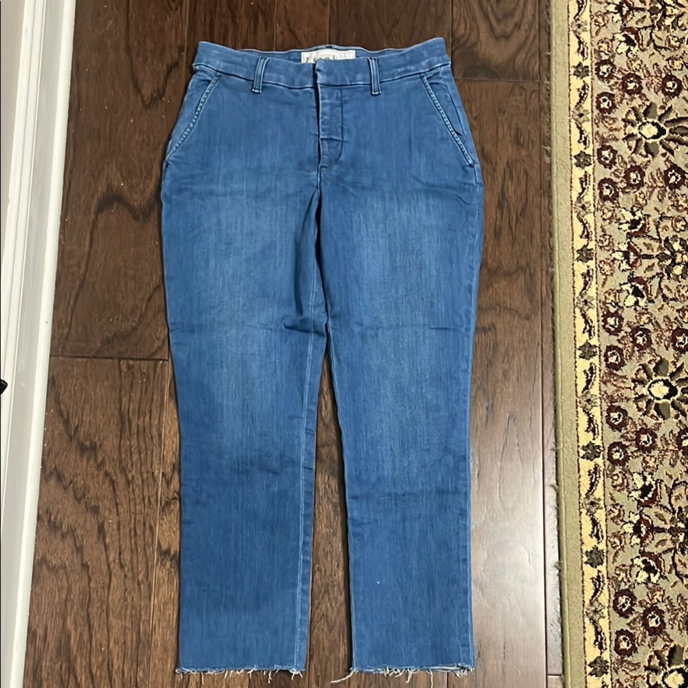 Frank & Eileen Women’s Wicklow Italian Denim Crop Chinos size 6